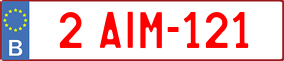 Truck License Plate